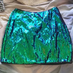 Sequin Mini Skirt